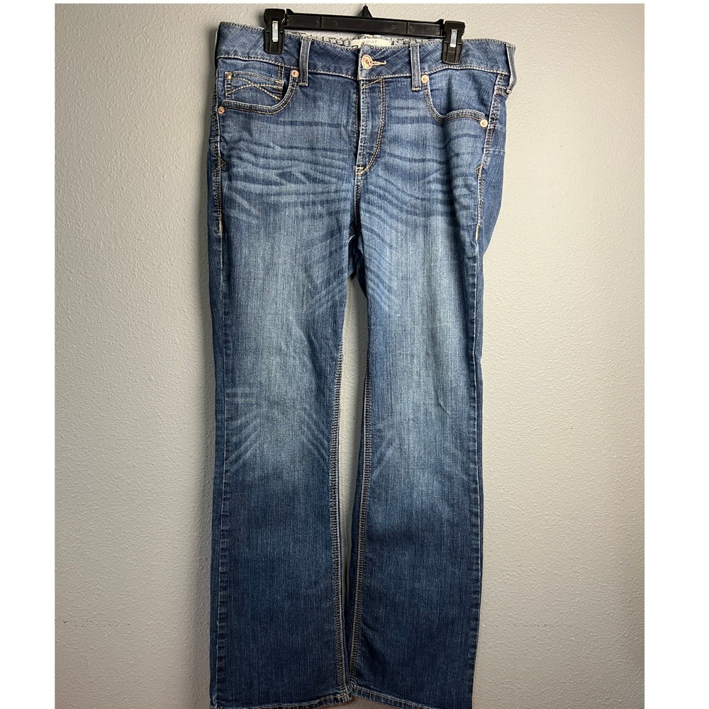 Ariat REAL Rosa Boot Cut Jeans Western Rodeo Medium Wash Blue Denim 32R Cowboy